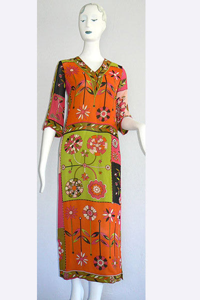 1960s Emilio Pucci Silk Dress