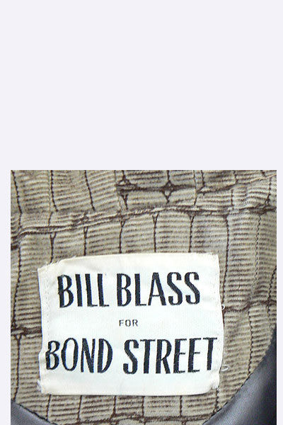 1960s Bill Blass, Bond Street Reptile Print Corduroy Coat
