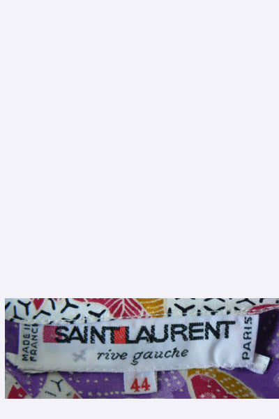 1980s Yves Saint Laurent Silk Wrap Dress