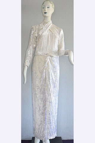 1980s Galanos Goddess Gown
