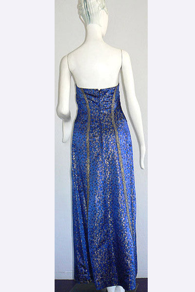 1960s Saks Fifth Avenue Strapless Silk Bombshell Dress