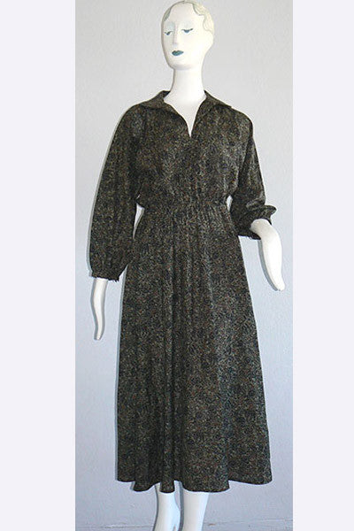 1970s Halston Wool Dress