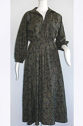 1970s Halston Wool Dress