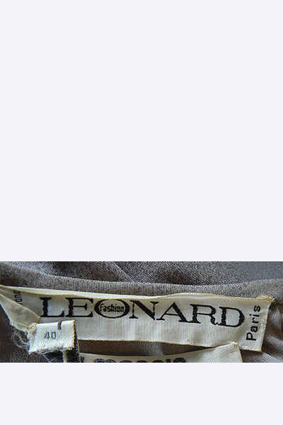 1970s Leonard of Paris Long Silk Dress
