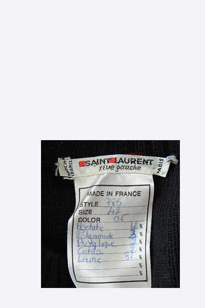 1970s Yves Saint Laurent Sequin Peasant Sweater