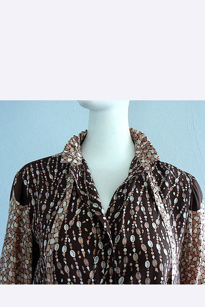 1970s Pucci Mosaic and Jewel Blouse