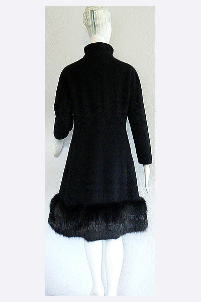 1960s Balenciaga Fox Trimmed Coat