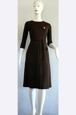1970s Lanvin Logo Dress