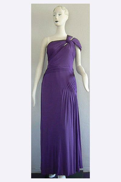 1940s Mdm Gres style Pleated Goddess Gown – Swank Vintage