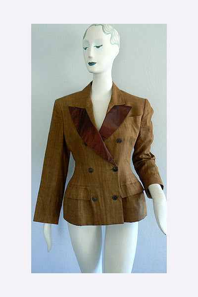 超希少80s JEAN PAUL GAULTIER Linen jacket Super Rare 80S Jean Paul Gaultier Linen Jacket | eBay