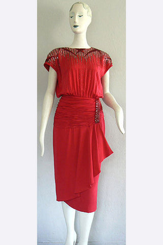 1970s Liliane Romi Paris "Etoile" Dress