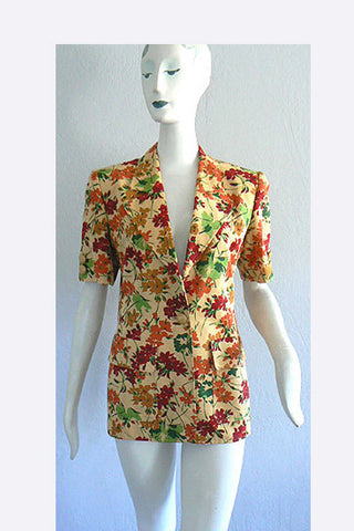 1980s Valentino Floral Jacket