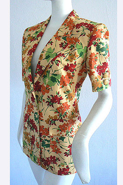 1980s Valentino Floral Jacket