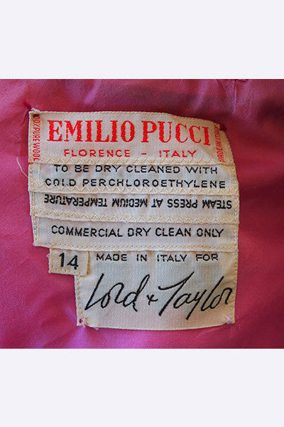 1960s Emilio Pucci Jacket