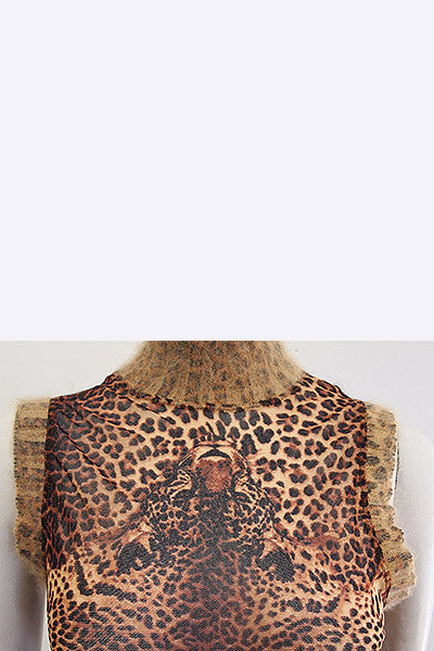 1990s Jean Paul Gaultier Leopard Top