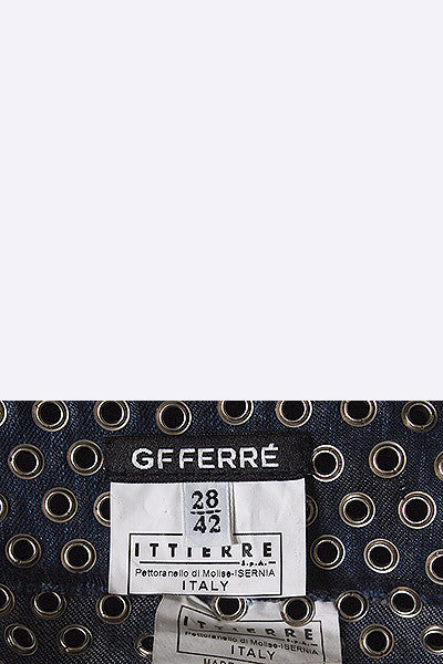 1990s Gianfranco Ferré Grommet, Handle, Chain Skirt