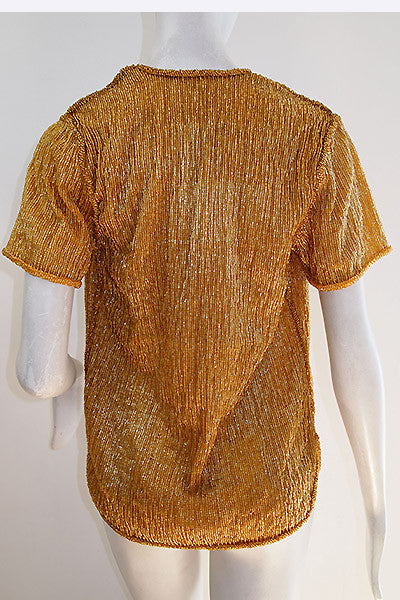 1940s Gold Glass Beaded Jacket