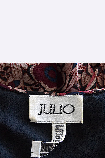 1970s Julio Espada "Hippie Chic" Bird Print Dress