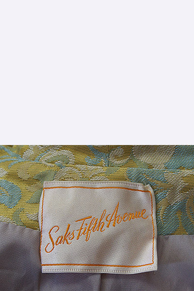 1960s Saks Fifth Avenue Brocade Coat