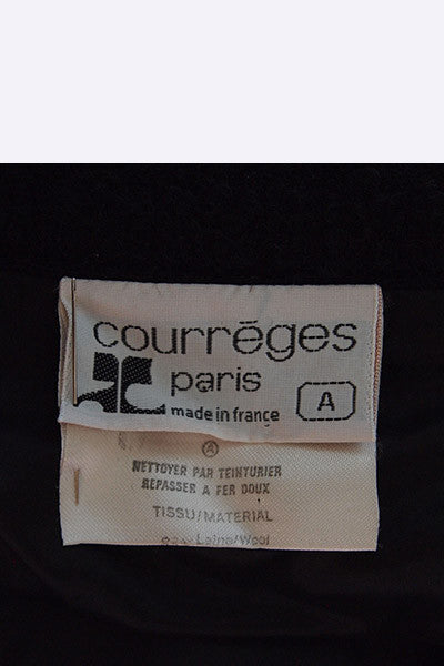 1970s Courreges boucle skirt