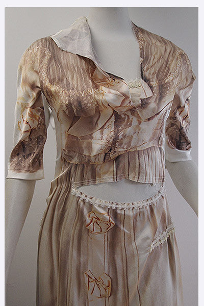 2005 Comme des GARCONS Broken Bride Photo Print Dress – Swank Vintage 2005 Comme des GARCONS Broken Bride Photo Print Dress – Swank Vintage