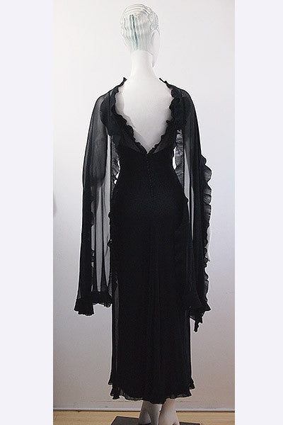 1930s ALIX Madame Gres Dress & Shawl Ensembe