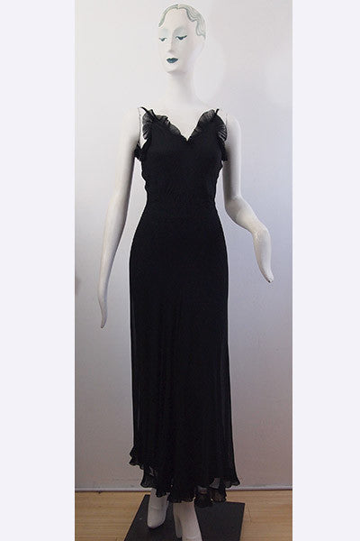 1930s ALIX Madame Gres Dress & Shawl Ensembe
