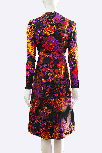 1960s Adele Simpson Silk Dress