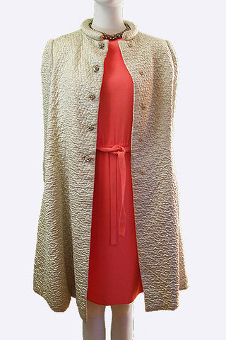 1960s Adele Simpson Coat and Dress Ensemble
