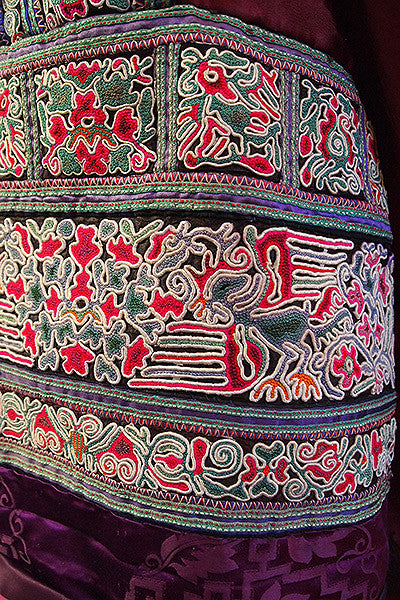 1950s Miao Embroidered Silk Jacket