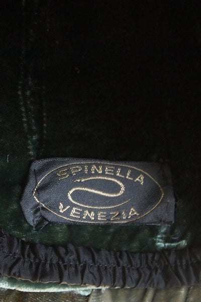 1980s Spinella Venitian Velvet Turban Hat
