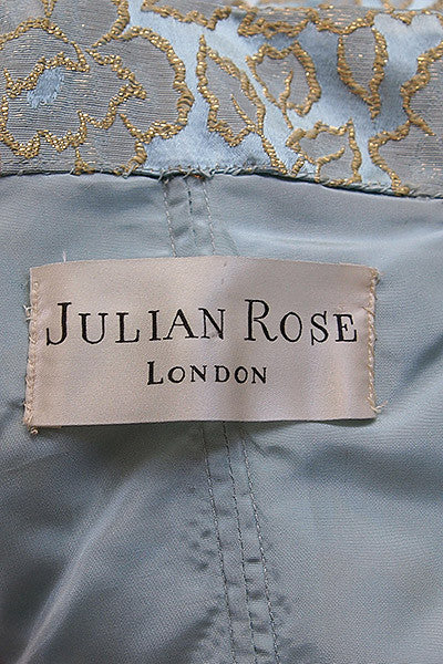 1960s Julian Rose Silk Brocade Cocktail Dress