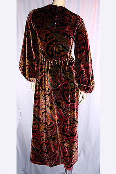1960s Donald Brooks Velvet Dress