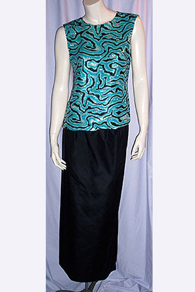 1980s Estevez Couture Gown